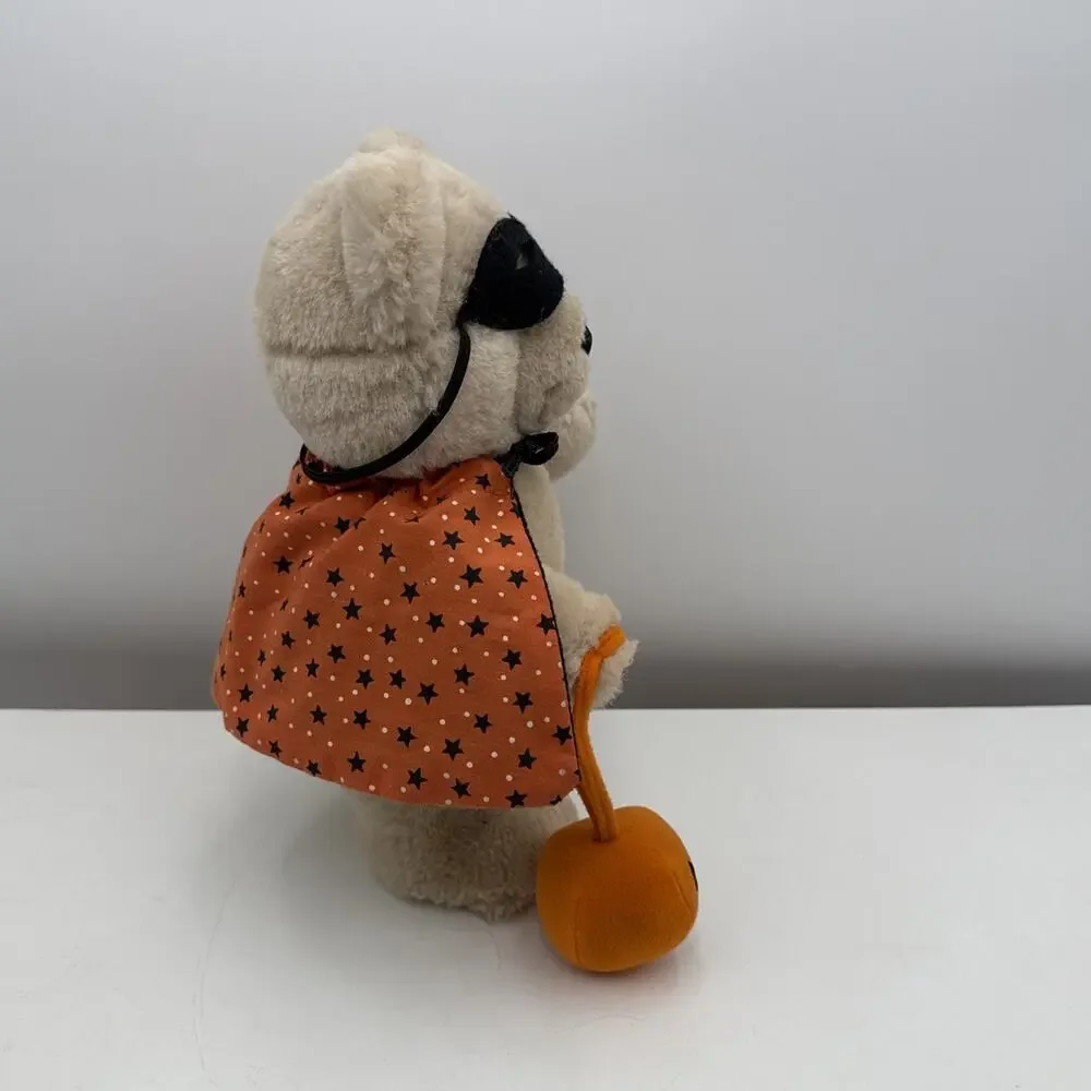 Dakin Halloween Bear Plush Trick or Treat Teddy 1984‎ Pumpkin Cape Mask 10